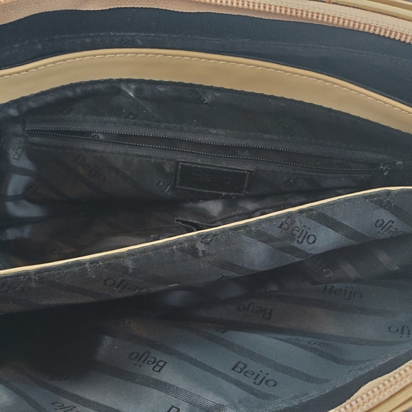 Beijo Chocolate Beige PU Leather Shoulder Bag - Picture 7 of 15